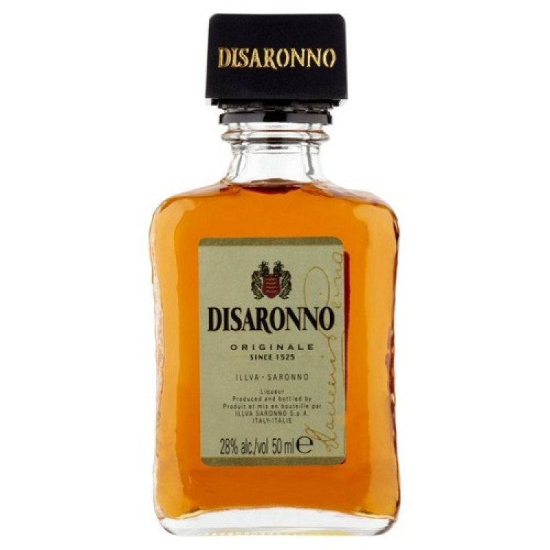 Disaronno Amaretto Originale Mini Flesjes 5cl Doos 20 Stuks – goedkoopdrank.nl