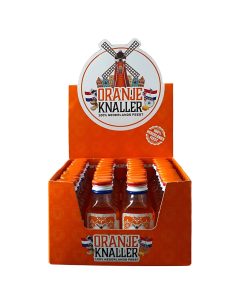 Oranje Knaller Shotjes Plastic 2cl Flesjes Doos 40 Stuks