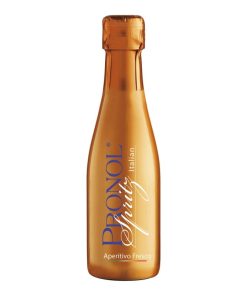 Doos met 24 kleine flesjes Spritz Pronol 20cl – Italiaanse ready-made spritz, licht bitter en bruisend aperitief.