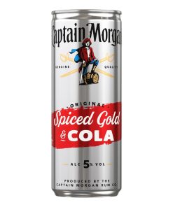 Captain Morgan Spiced Cola 25cl Blikjes – tray 12 premix rum-cola