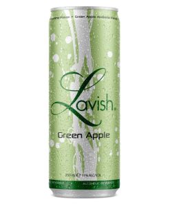 Lavish Absinthe Green Apple Blikjes 25cl – Tray 24 stuks sterke mixdrank