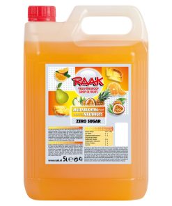 Raak Multifruit ZERO Limonadesiroop Kan 5 Liter – Suikervrije siroop