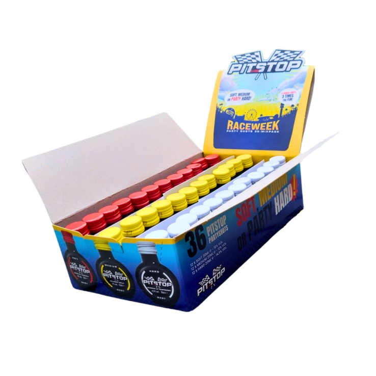 Pitstop Shot 2cl Mini Doosje 36 Stuks