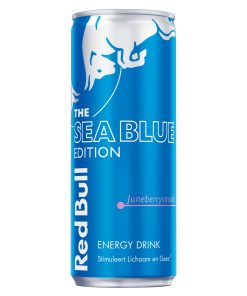 Red Bull Sea Blue Edition 25cl – tray van 12 energiedrankjes met juni-bes