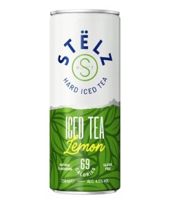 Stëlz Hard Seltzer Ice Tea Lemon 25cl Tray 12 Stuks – frisse hard seltzer met citroen en ijsthee