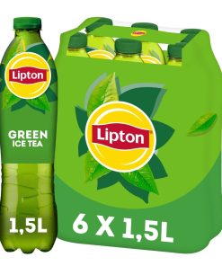 Lipton Ice Tea Green 1,5 Liter Petflessen – Tray 6 stuks zonder prik