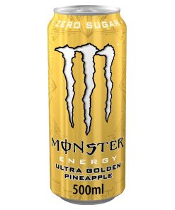 Monster Ultra golden Pineapple Energy Drink Blikjes 50cl Tray 12 Stuks