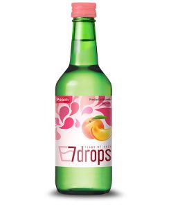 7 Drops Soju Perzik 360ml – Koreaanse fruitsoju