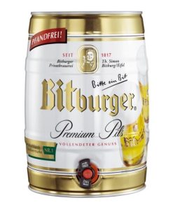 Bitburger Bier Tap Vaatje 5 Liter – compact Duits pils met tapkraan