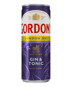 Gordon's Gin met Tonic Blikjes 25cl Tray 12 Stuks – ready-to-drink gin-tonic