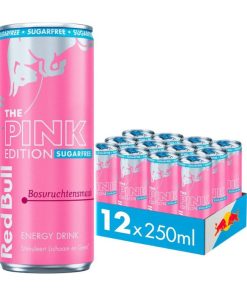 Red Bull Pink Edition Sugar Free Blikjes 25cl Tray 12 Stuks