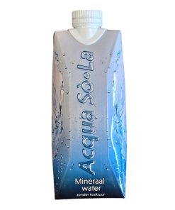 acqua so la mineraalwater 50cl tetra verpakking doos 12 stuks statiegeldvrij kopen
