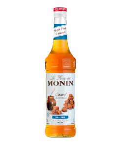 Monin Caramel Suikervrij Siroop 70cl – suikervrije karamelsiroop voor koffie