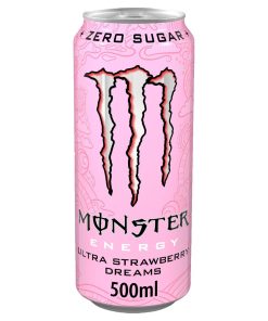 Monster Strawberry Dreams 50cl – Tray met 12 roze energy drink