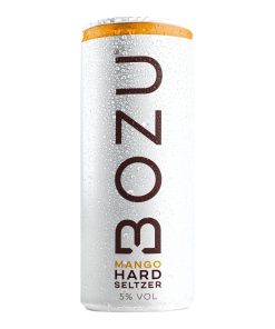 Bozu Hard Seltzer Mango 25cl – tray met 12 blikjes bruisend water met mango en alcohol