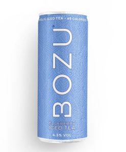 Bozu Iced Tea Blueberry 25cl – tray met 12 blikjes alcoholische bosbessen ijsthee