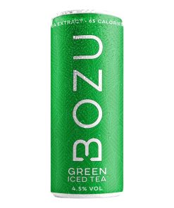 Bozu Iced Tea Green Hard Seltzer 25cl – tray met 12 blikjes groene thee en alcohol