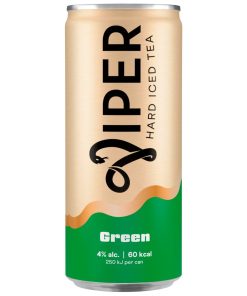 Viper Iced Green Hard Seltzer 25cl – tray met 12 blikjes bruiswater met alcohol