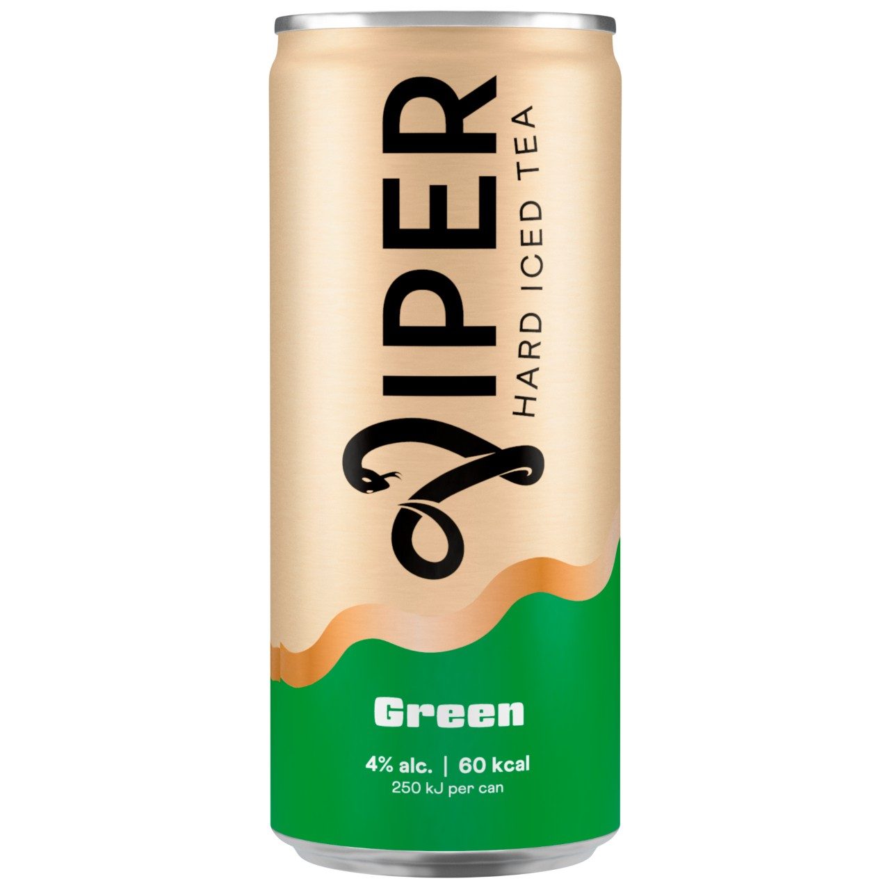 Viper Iced Green Hard Seltzer 25cl – tray met 12 blikjes bruiswater met alcohol