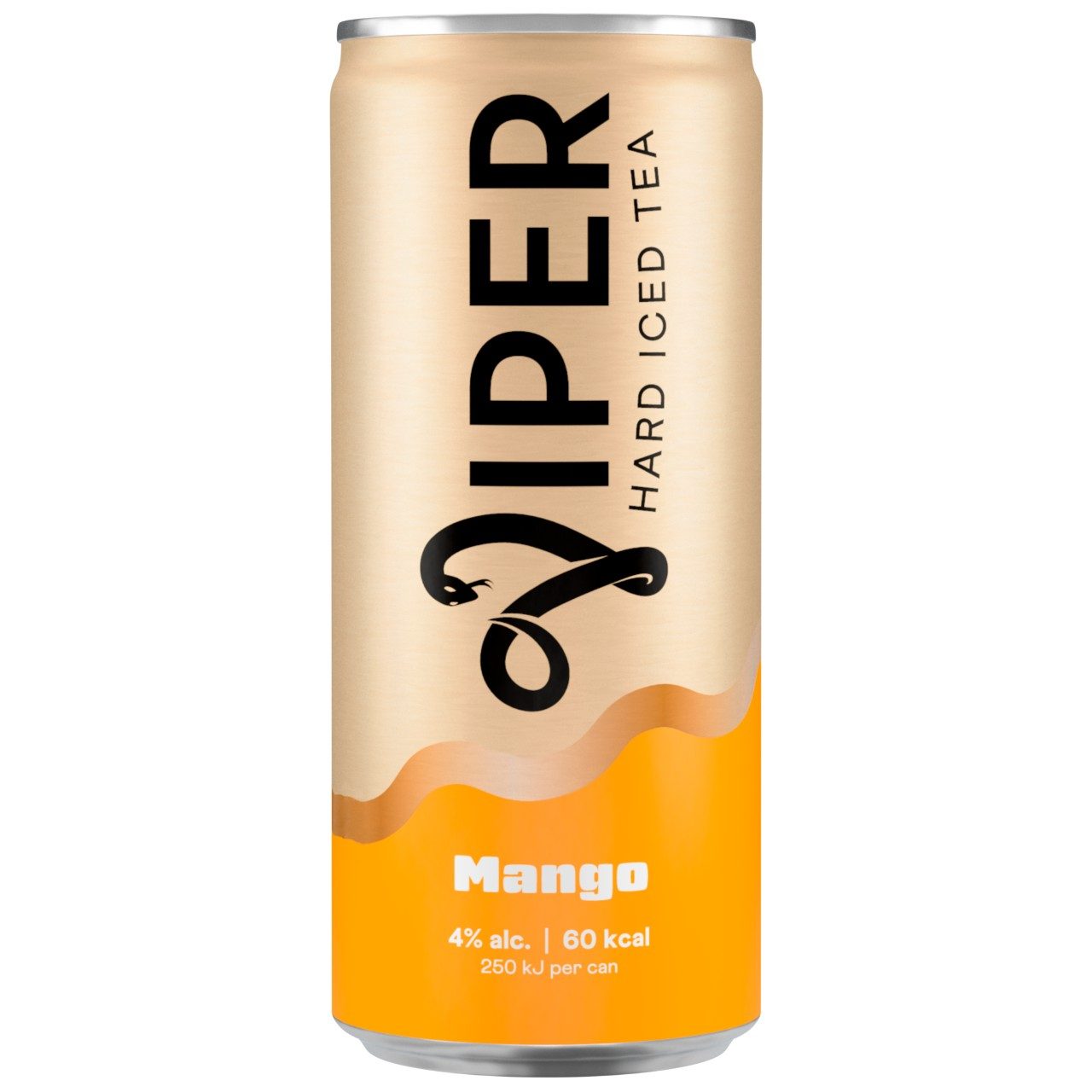 Viper Iced Tea Mango Hard Seltzer 25cl – tray met 12 blikjes mango-thee smaak