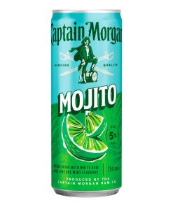 Captain Morgan Mojito 25cl blikjes – tray 12 stuks Premix