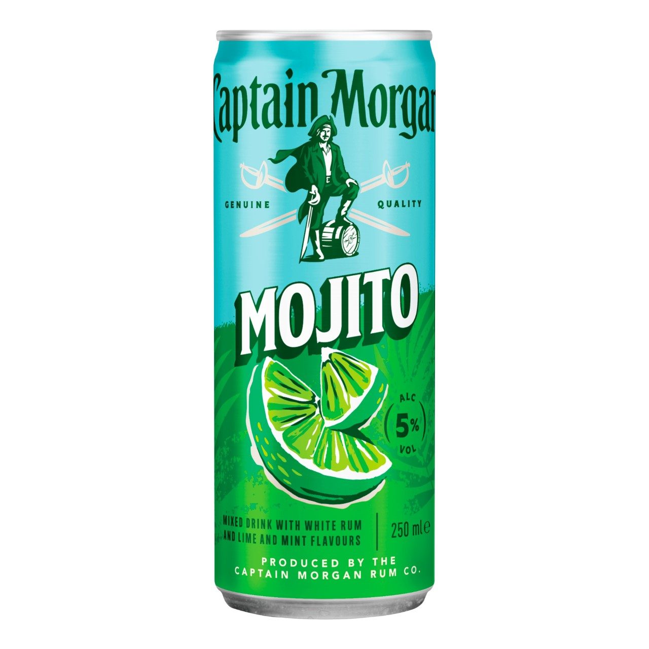 Captain Morgan Mojito 25cl blikjes – tray 12 stuks Premix